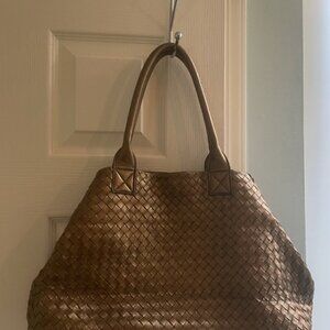 Brown Leather tote bag Authentic Cochini Italy